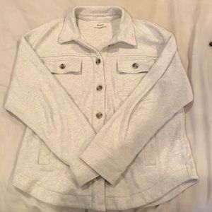 Size M madewell sweatshirt material button up
